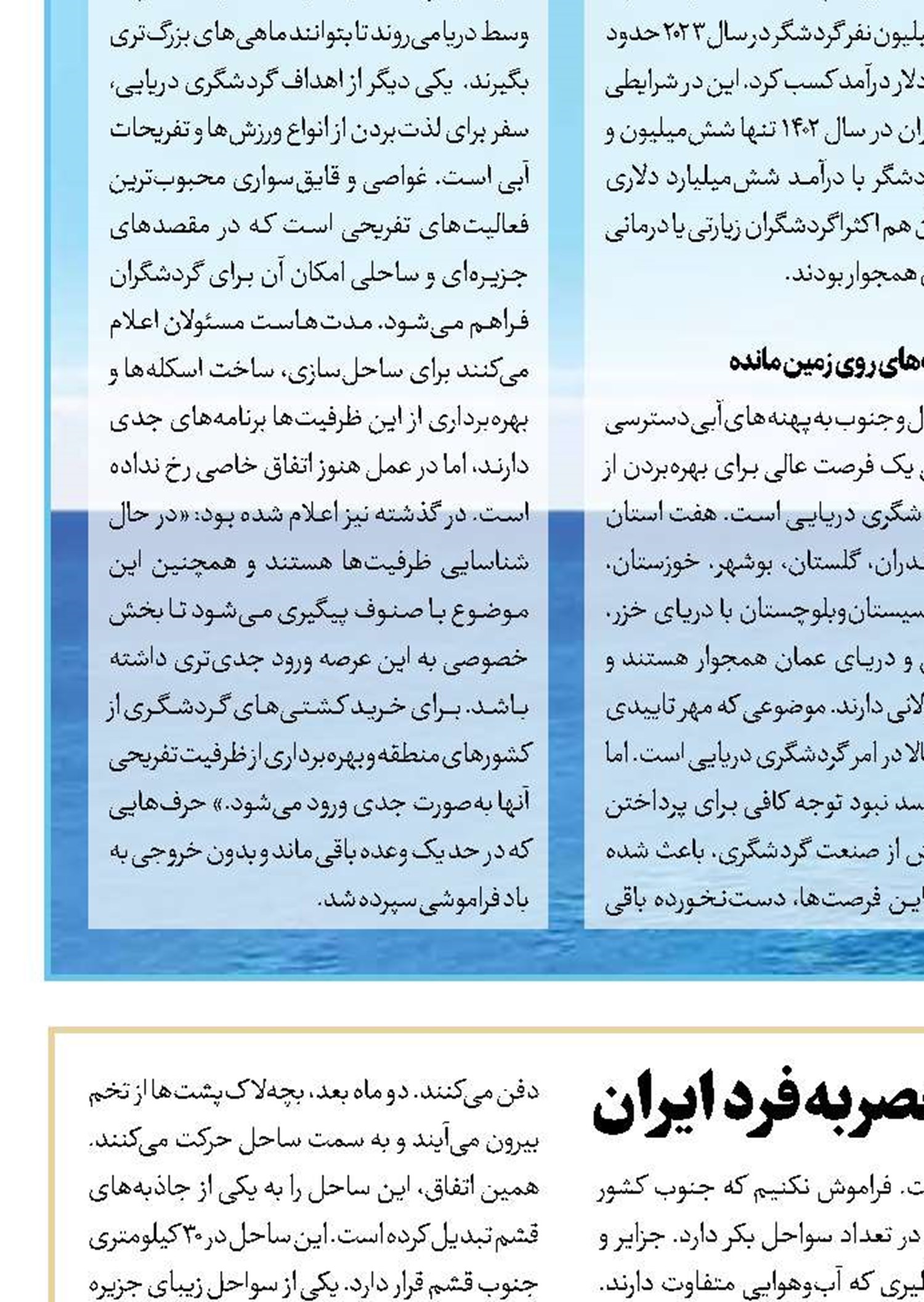 گذری به سواحل و جزایر منحصربه‌فرد ایران